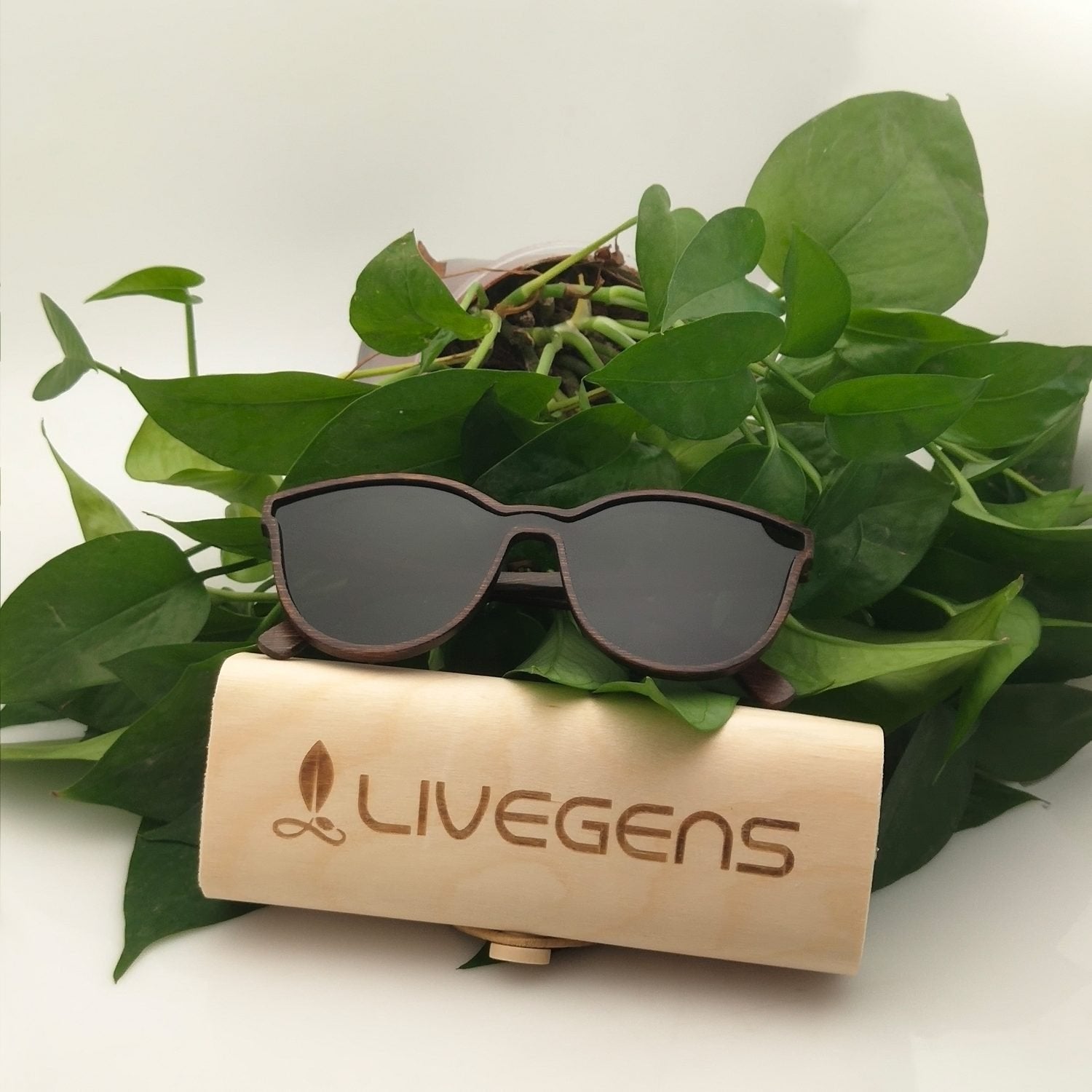 gafas de madera de bambú