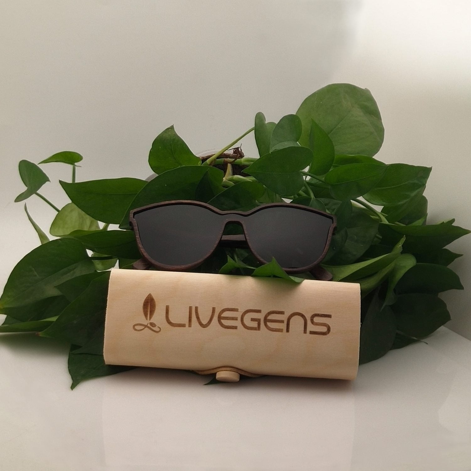gafas de madera de bambú