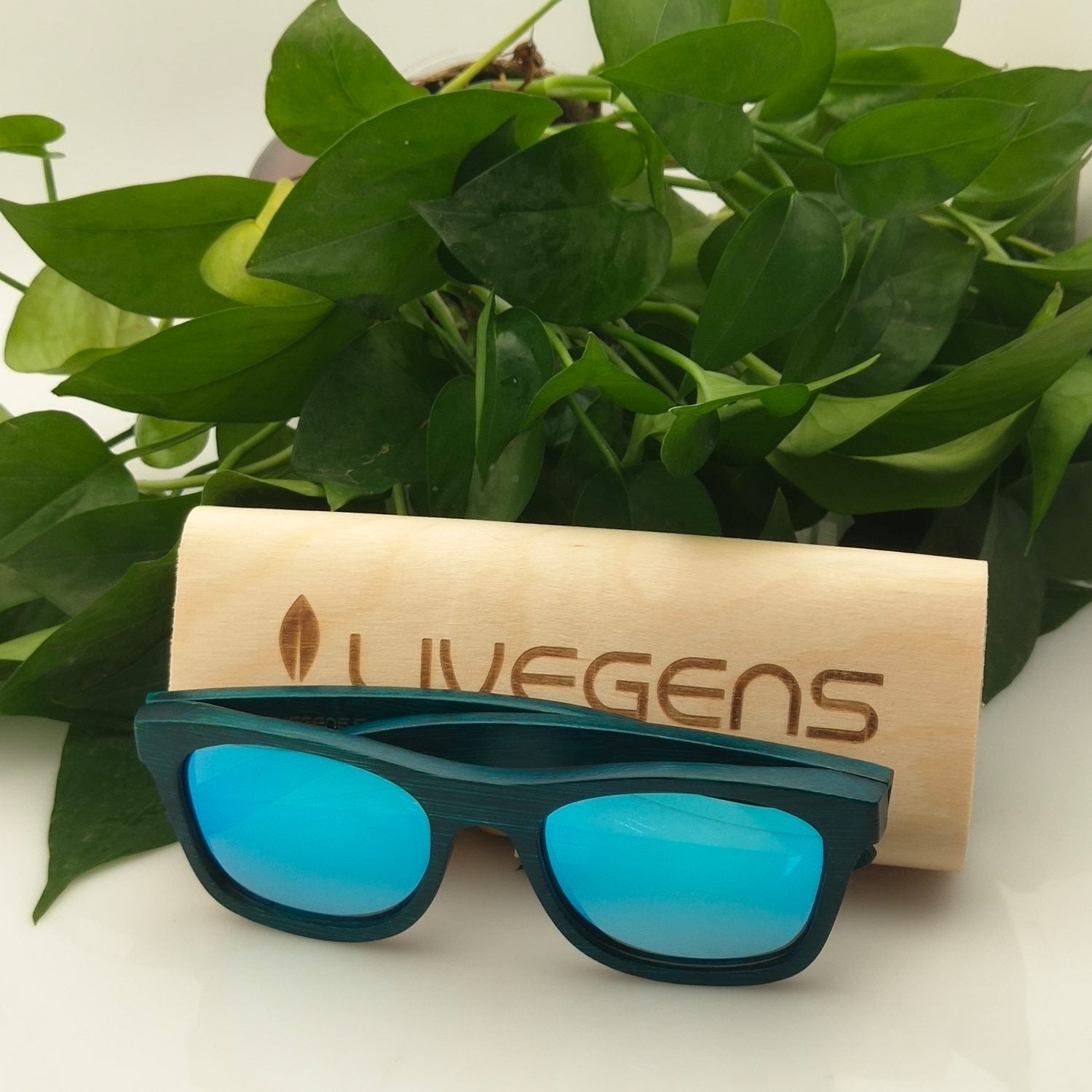 gafas de madera de bambú