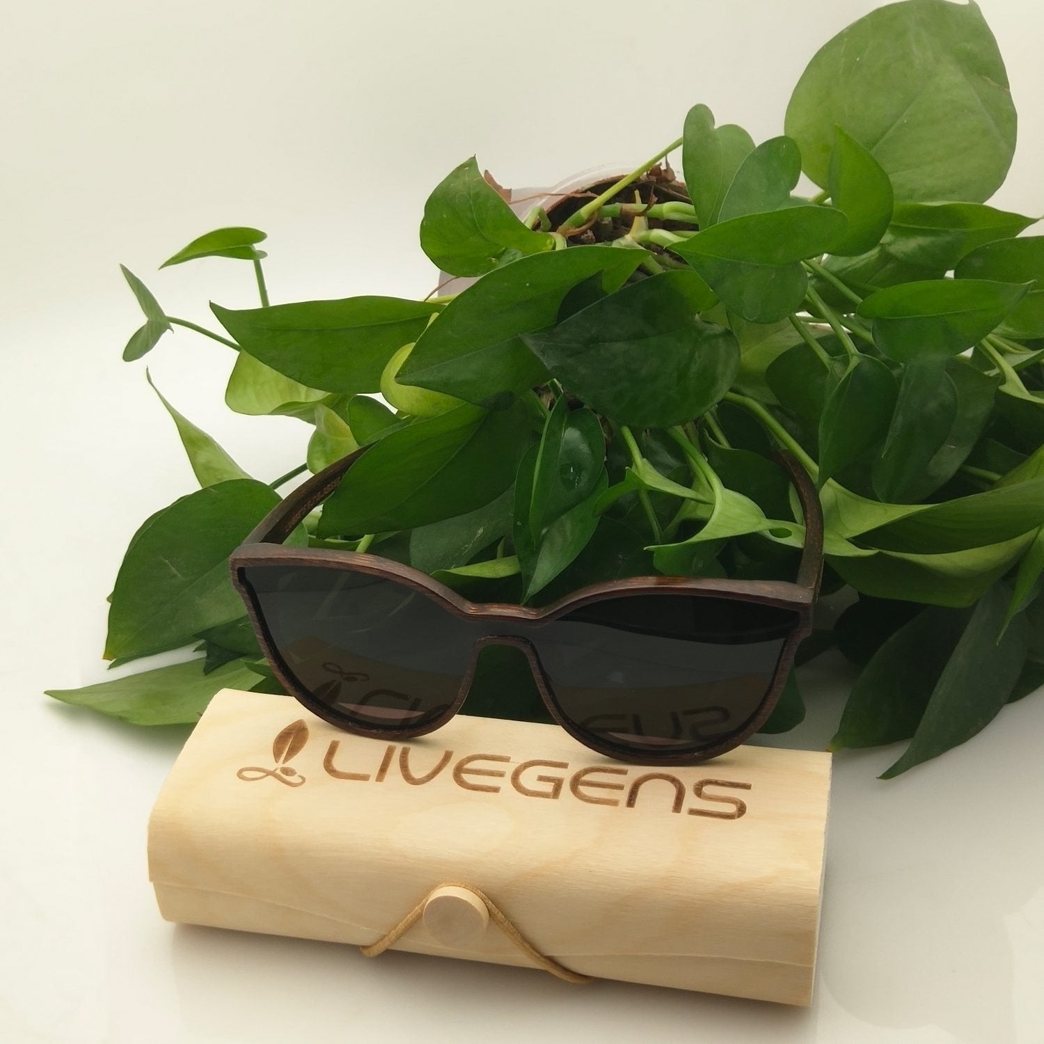 gafas de madera de bambú