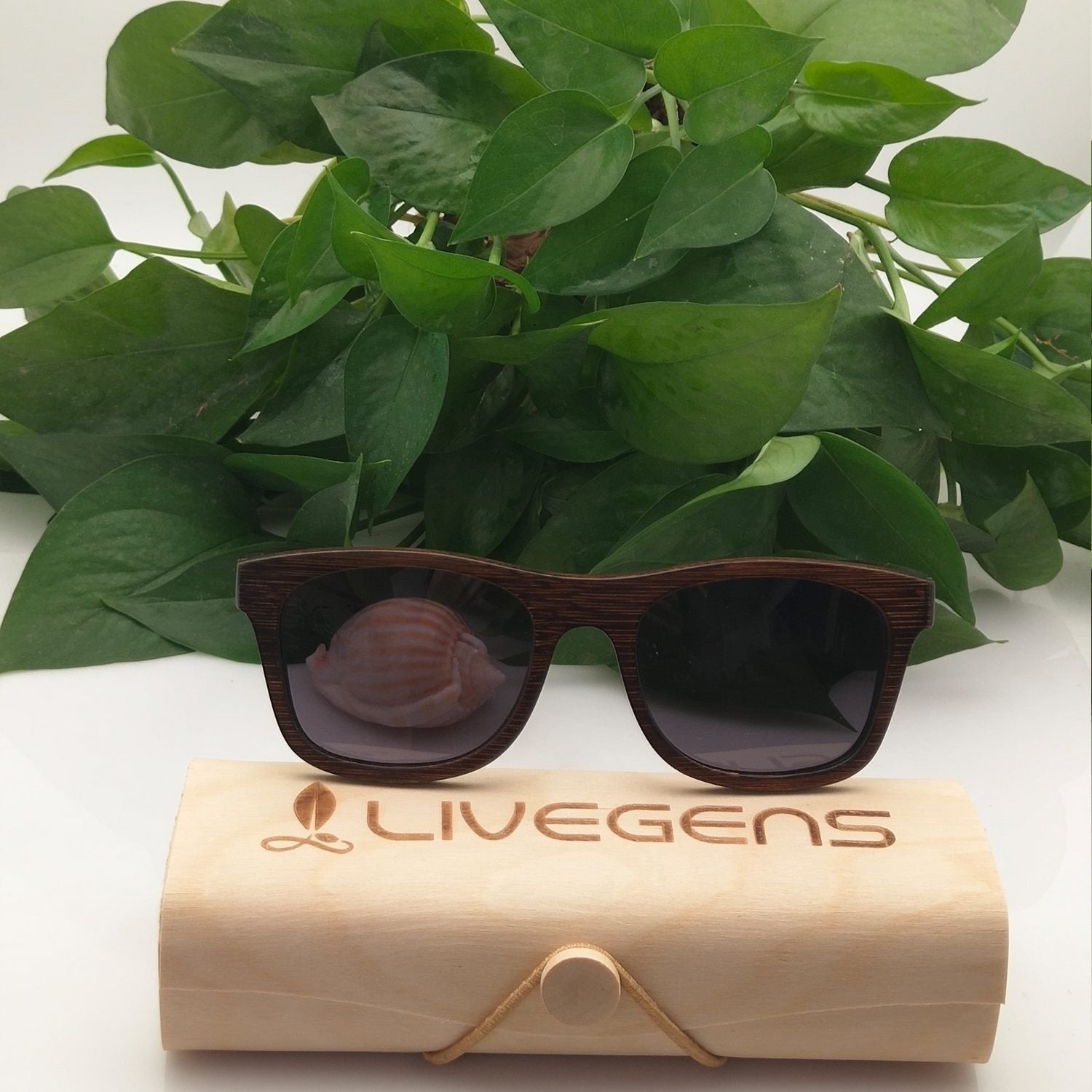 gafas de madera de bambú