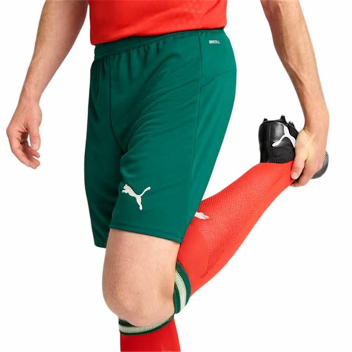 Football Training Trousers for Adults Puma Portugal Green Olive Men-4