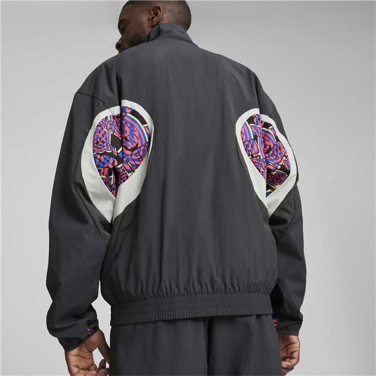Tracksuit for Adults Puma AC Milan Woven Grey Dark grey-3