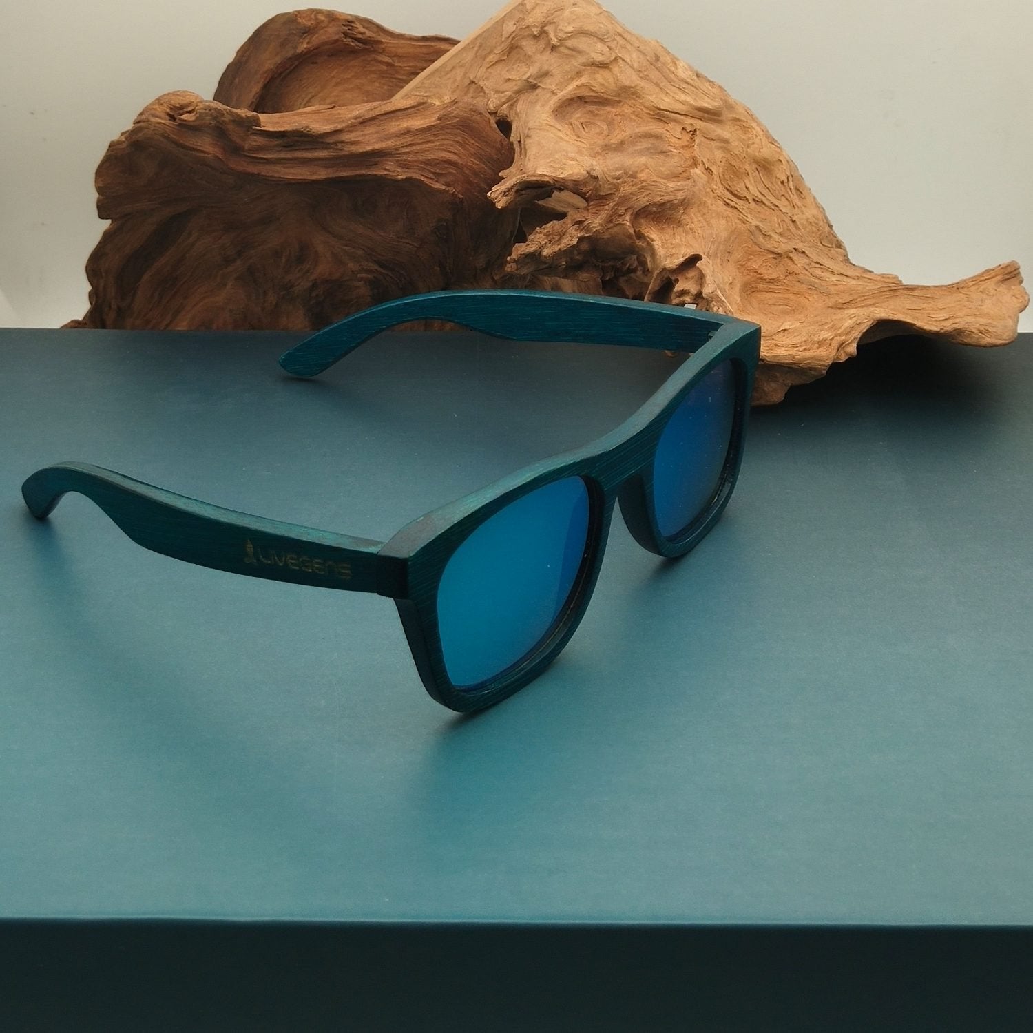 gafas de madera de bambú