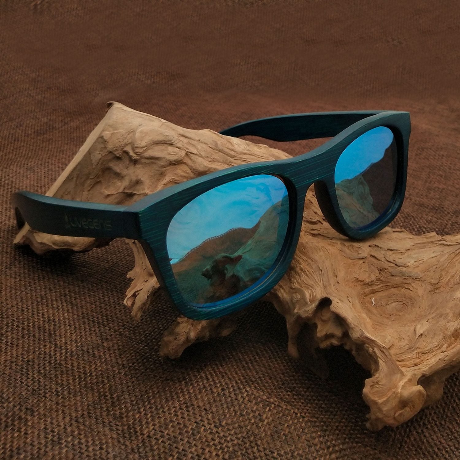 gafas de madera de bambú