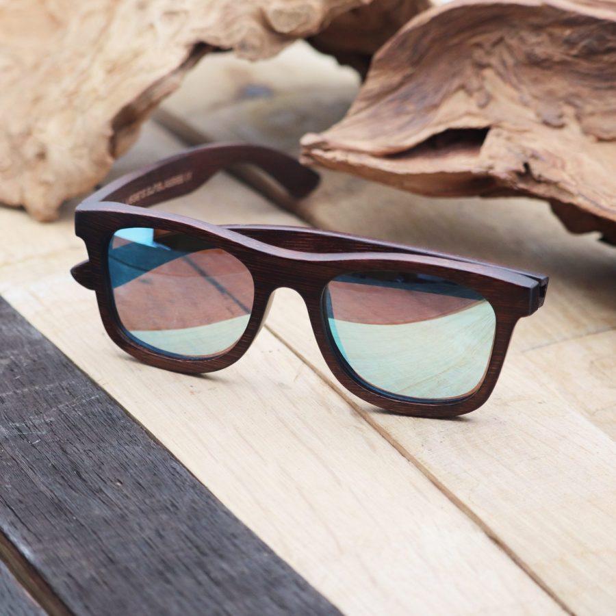 gafas de sol de bambú