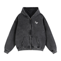 Sudadera Boxy con Cremallera y Felpa Urbana