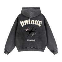 Sudadera Boxy con Cremallera y Felpa Urbana