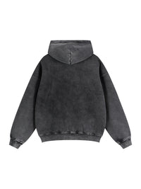 Sudadera Boxy con Cremallera y Felpa Urbana