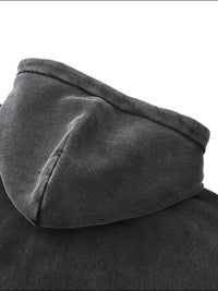 Sudadera Boxy con Cremallera y Felpa Urbana