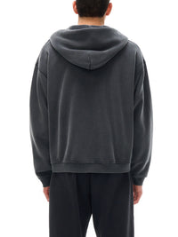 Sudadera Boxy con Cremallera y Felpa Urbana